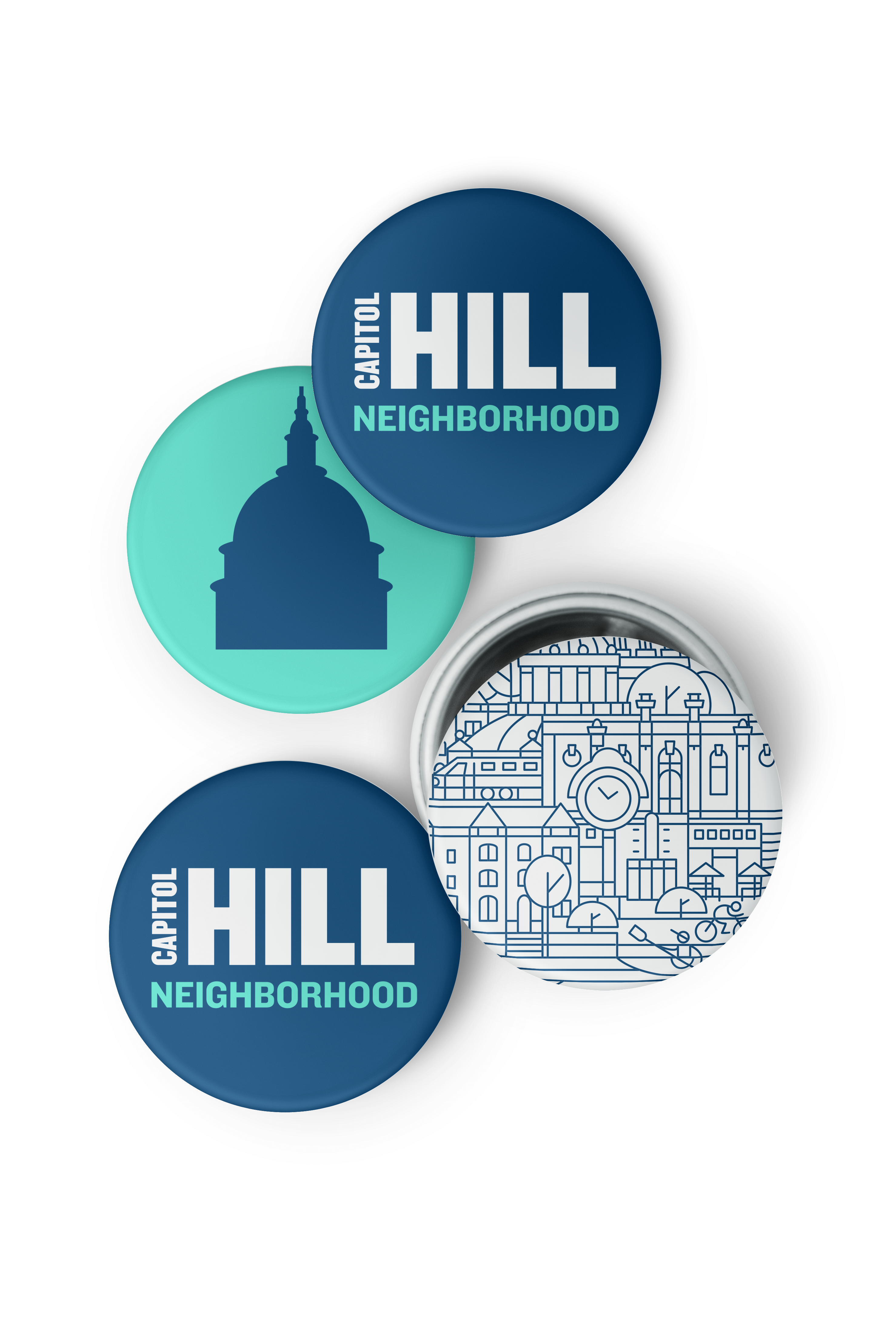 Capitol Hill buttons